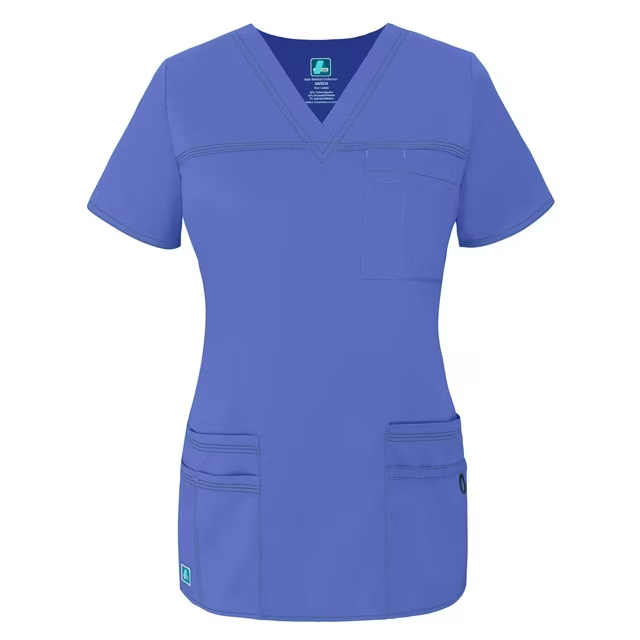 Top elástico con escote en V TaskWear de Adar Pop