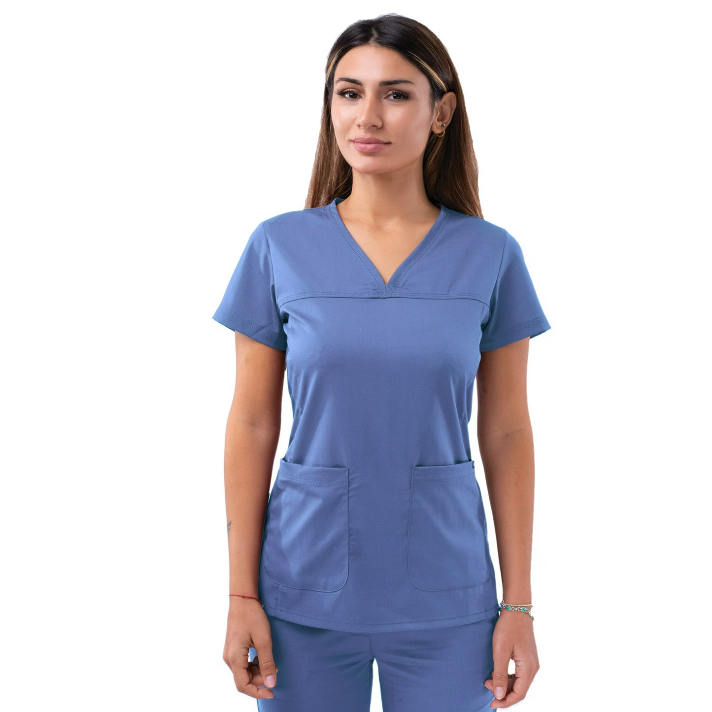 Adar Pro Sweetheart V-Neck Scrub Top