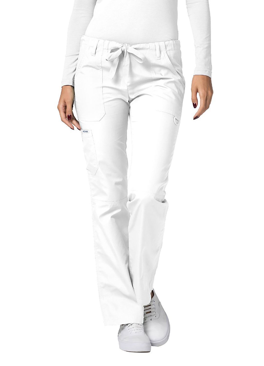 Adar Universal Tall Unisex Drawstring Split Knee Scrub Pants