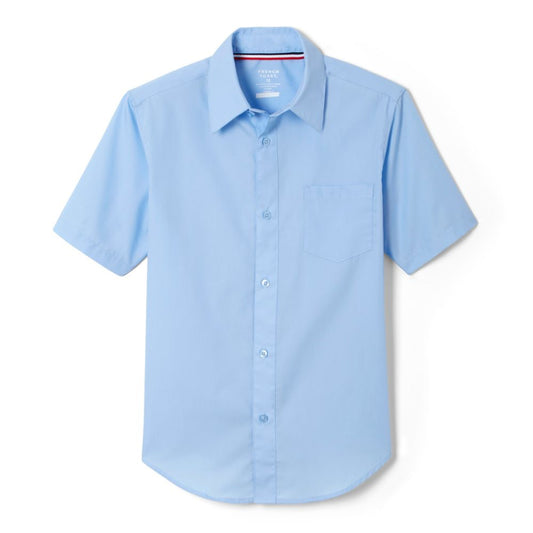 Chemise habillée en popeline à manches courtes French Toast pour garçon