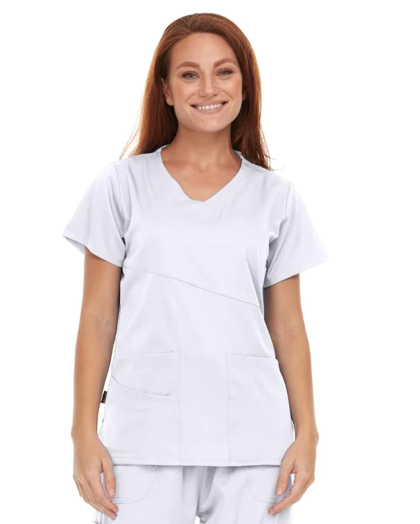 Pepino Uniforms Mock Neck Scrub Top