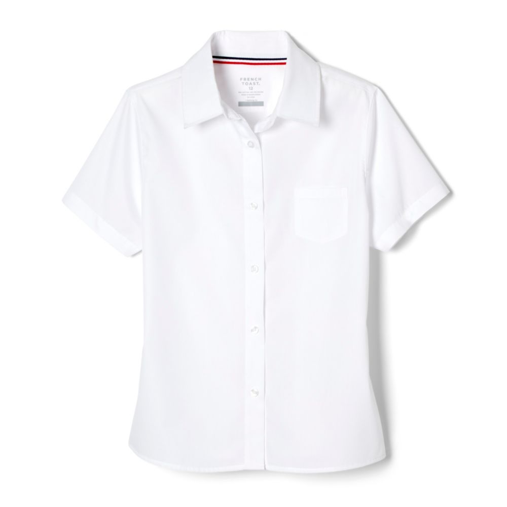 Blusa Oxford de manga corta para niñas de French Toast Plus
