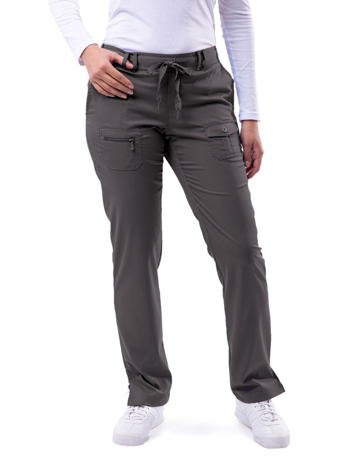 Adar Pro Petite Slim Fit 6-Pocket Scrub Pants