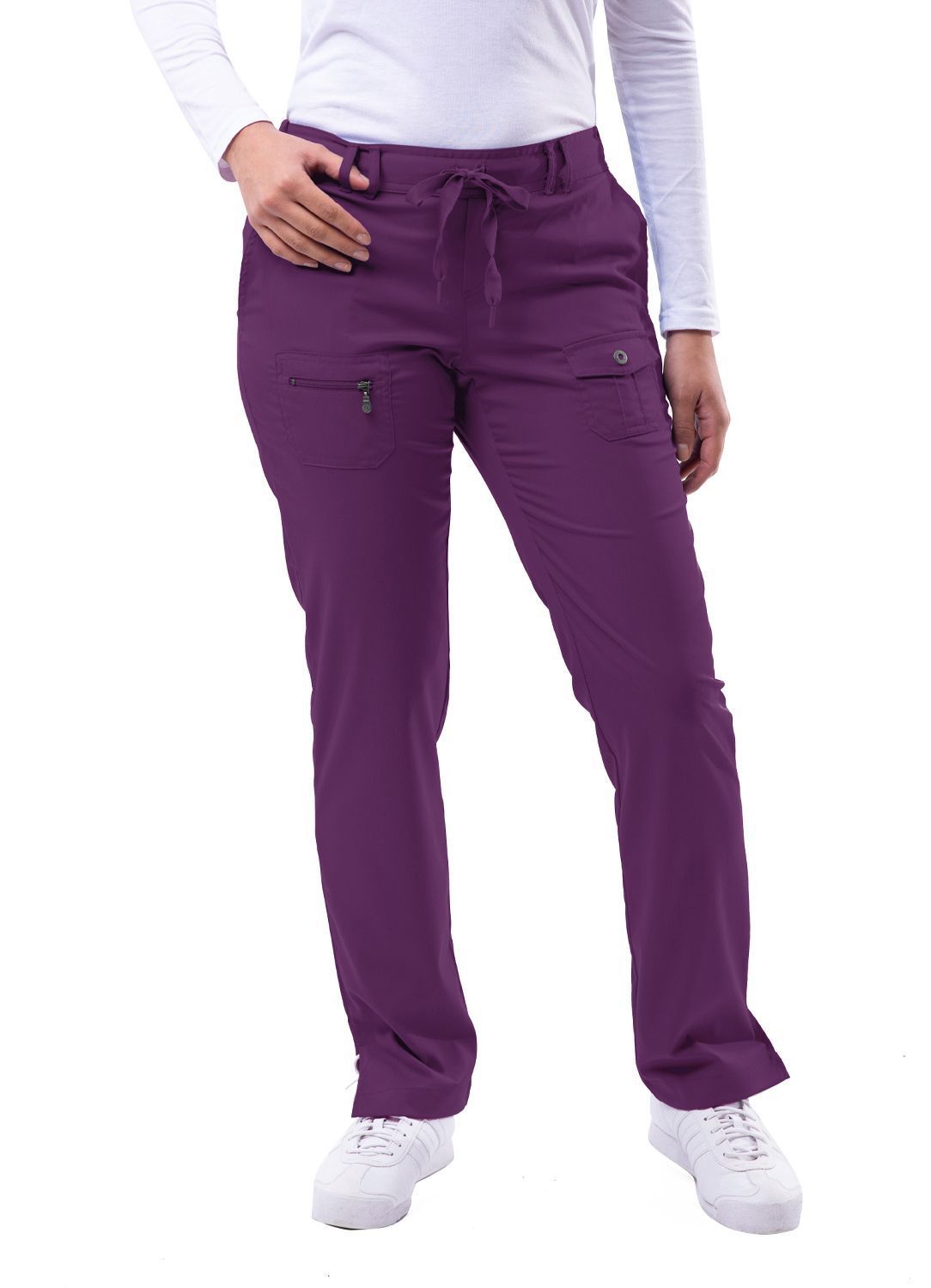 Adar Pro Tall Slim Fit 6-Pocket Scrub Pants