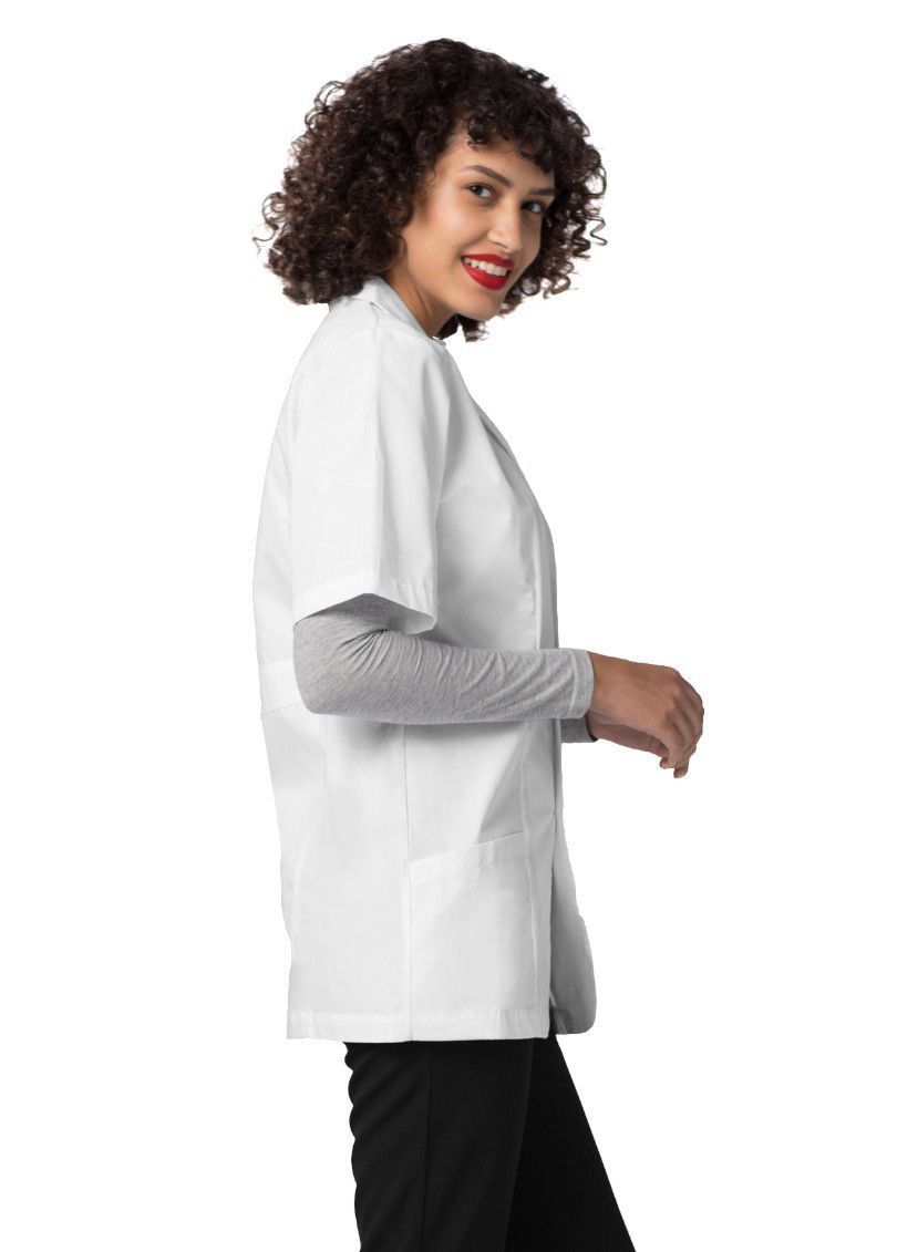 Bata de laboratorio de consulta unisex de manga corta de 31" de Adar Universal