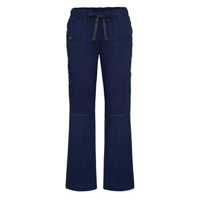 Pantalon droit multi-poches extensible Adar Pop