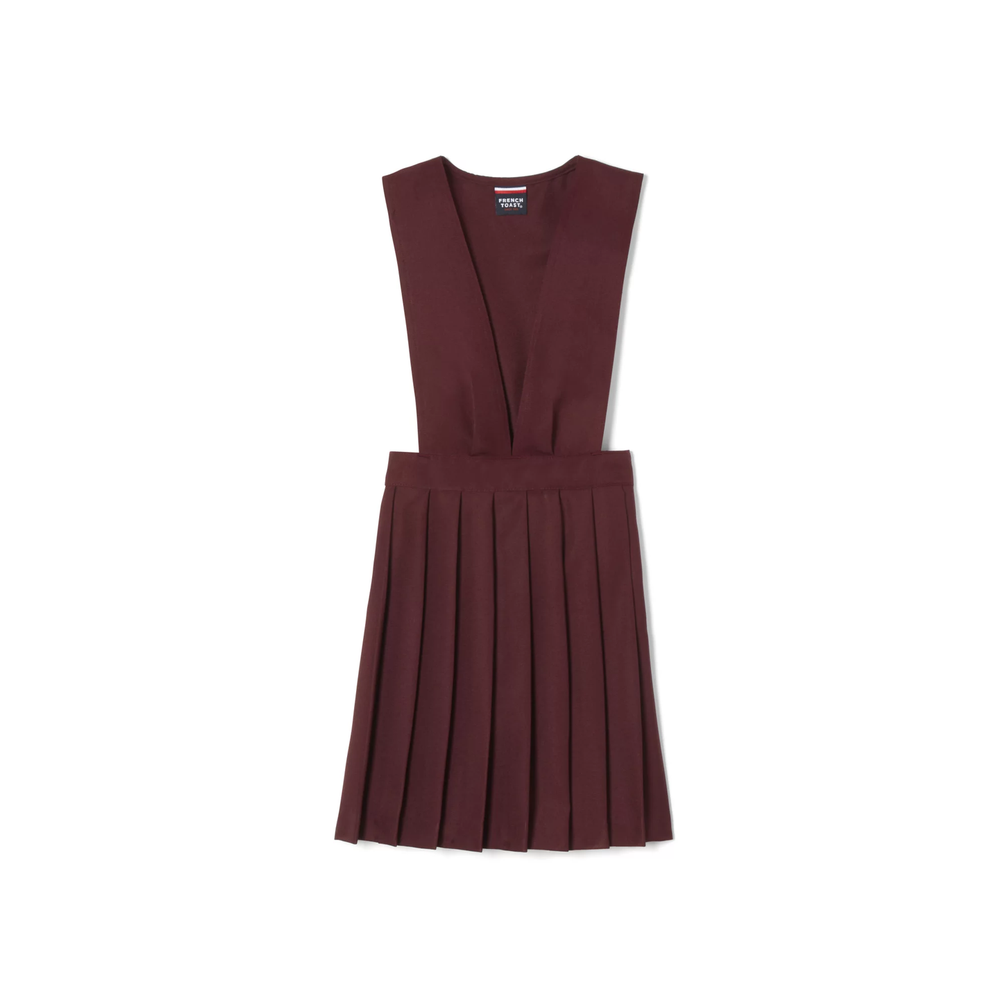 French Toast Girls Plus V-Neck Pleated Jumper
