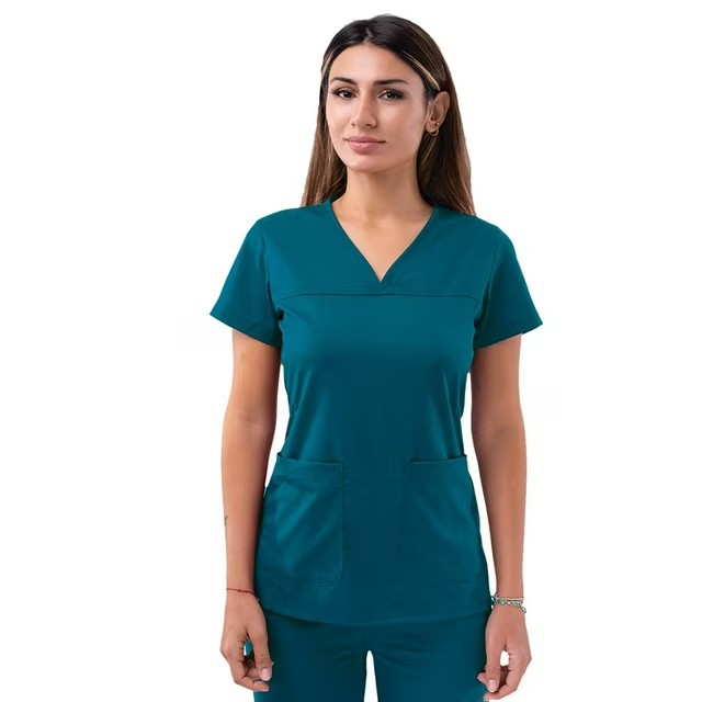 Adar Pro Sweetheart V-Neck Scrub Top