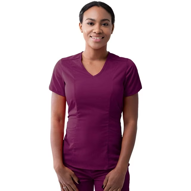 Adar Pro Modern V-Neck Scrub Top