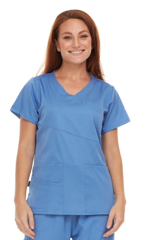 Pepino Uniforms Mock Neck Scrub Top