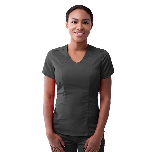 Adar Pro Modern V-Neck Scrub Top