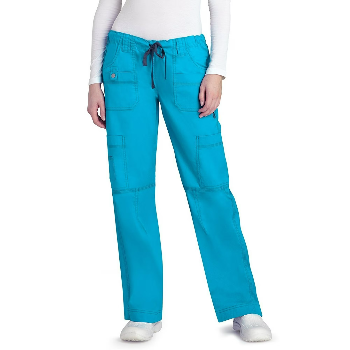 Pantalon droit multi-poches extensible Adar Pop