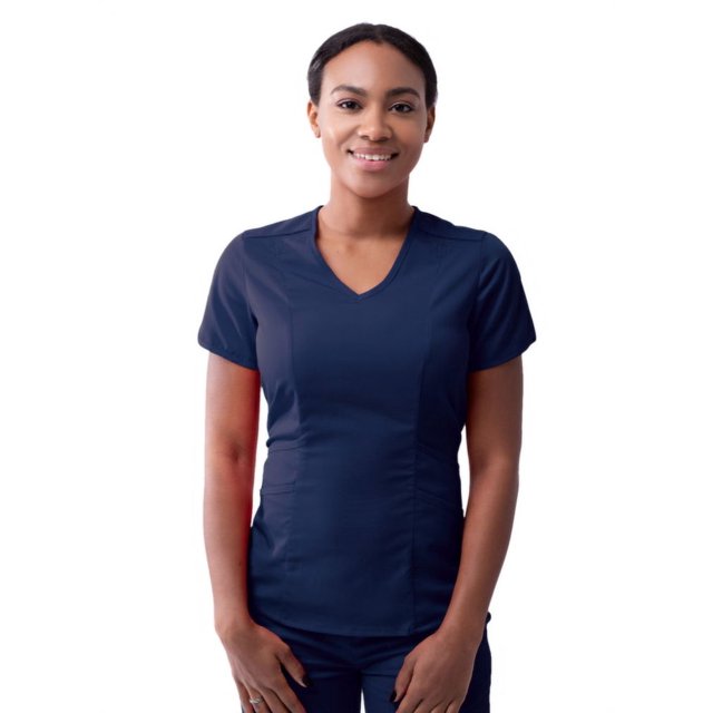 Adar Pro Modern V-Neck Scrub Top