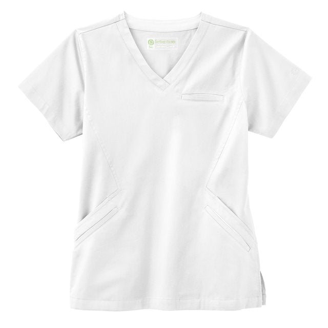 Haut d'hôpital à col en V extensible en angle Bio Stretch