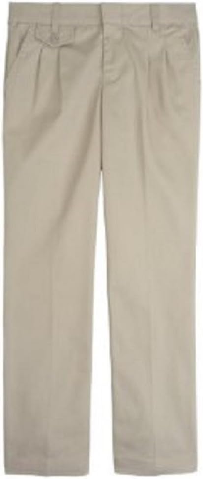 French Toast Pantalones de sarga plisados con cintura ajustable para niñas