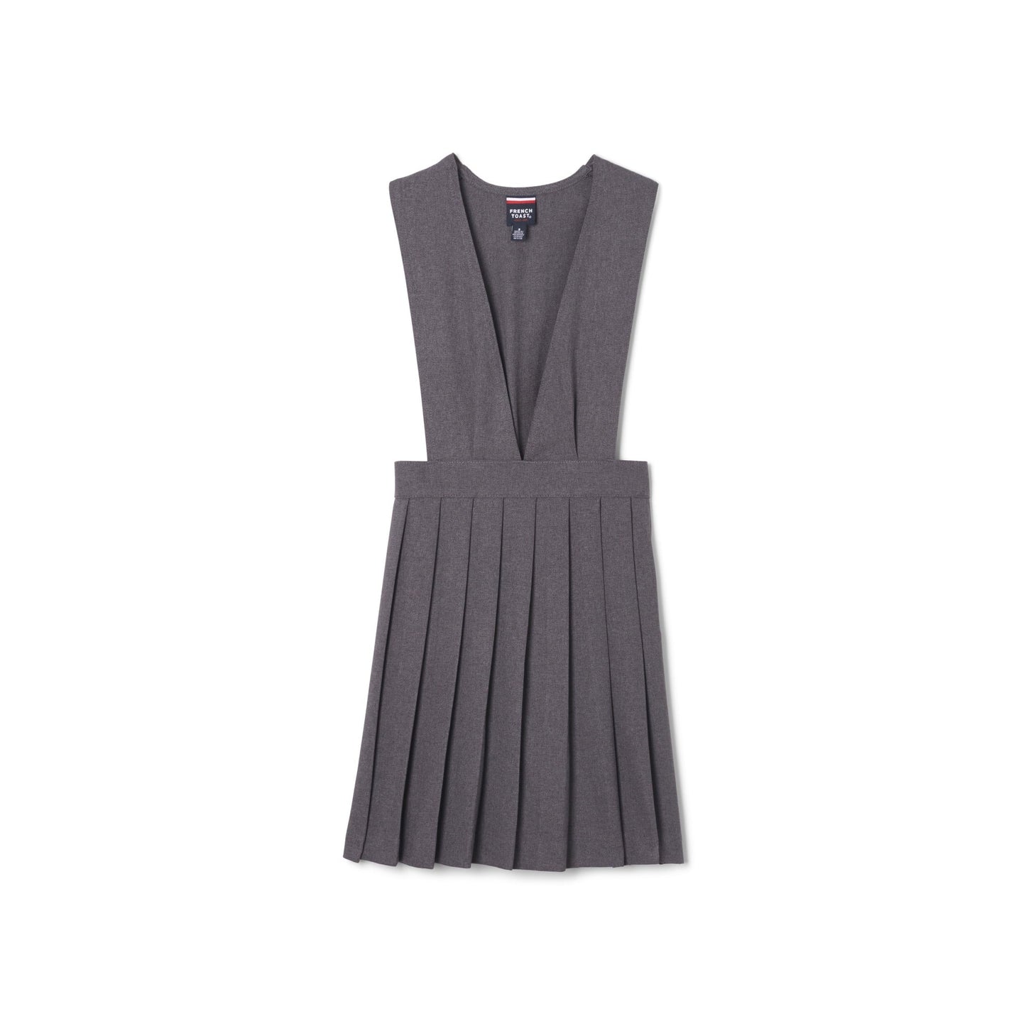 French Toast Girls Plus V-Neck Pleated Jumper