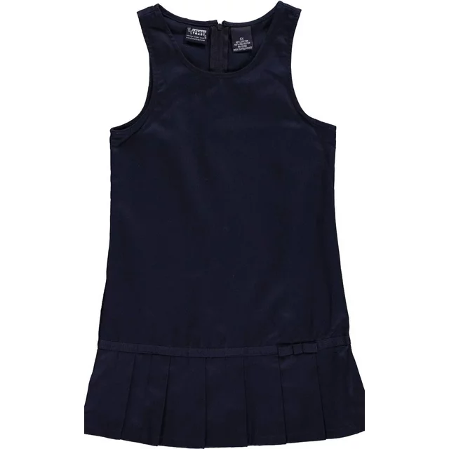 French Toast Vestido estilo jersey plisado con lazo de cinta para niñas
