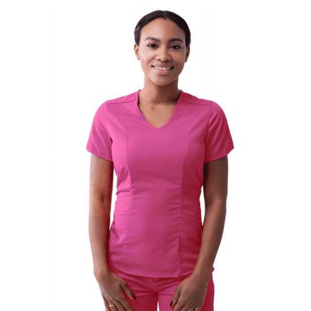 Adar Pro Modern V-Neck Scrub Top