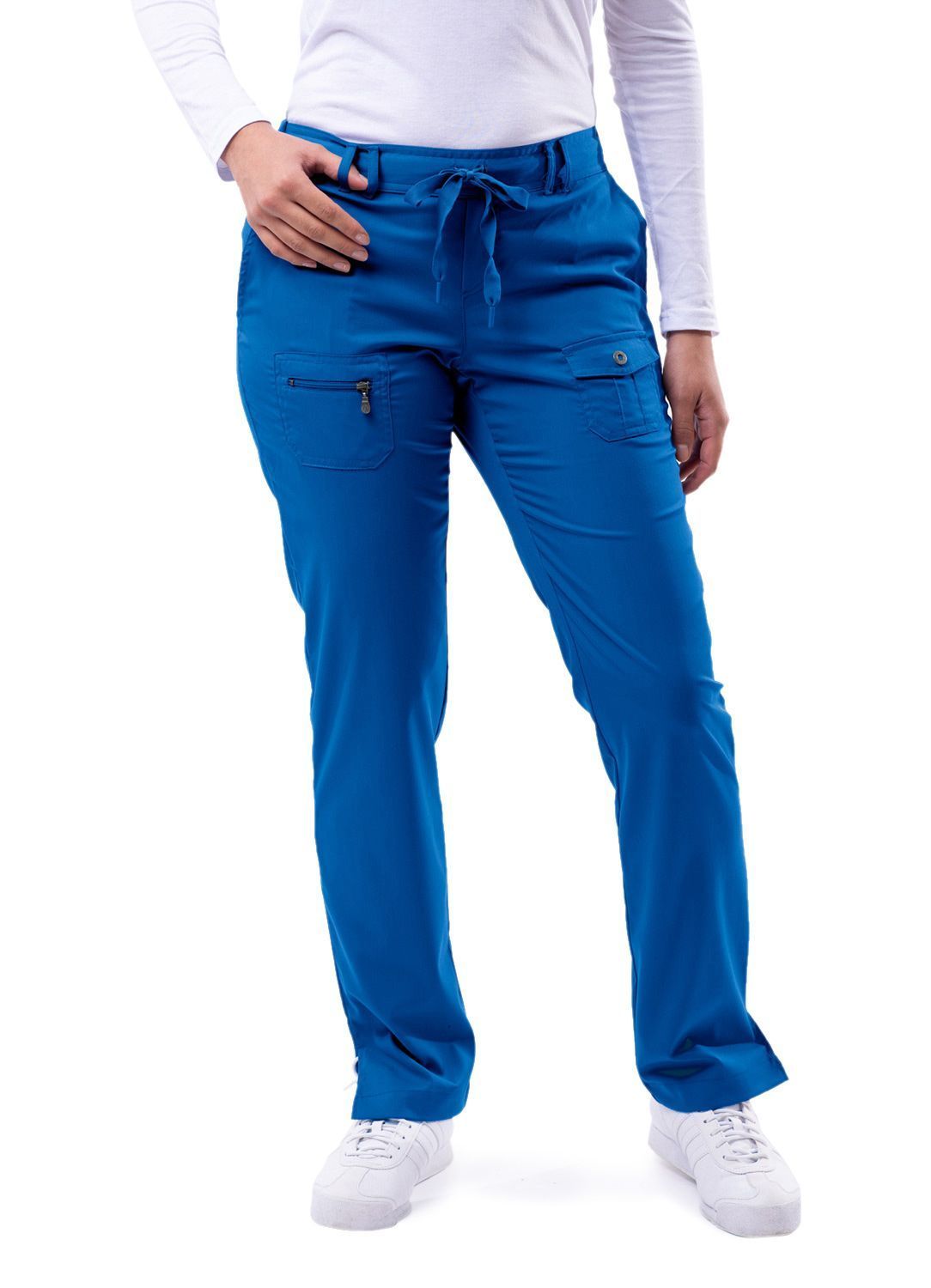 Adar Pro Petite Slim Fit 6-Pocket Scrub Pants