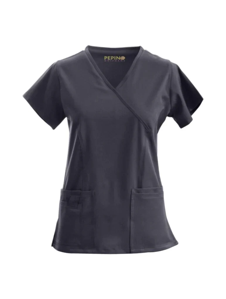 Pepino Uniforms Mock Neck Scrub Top