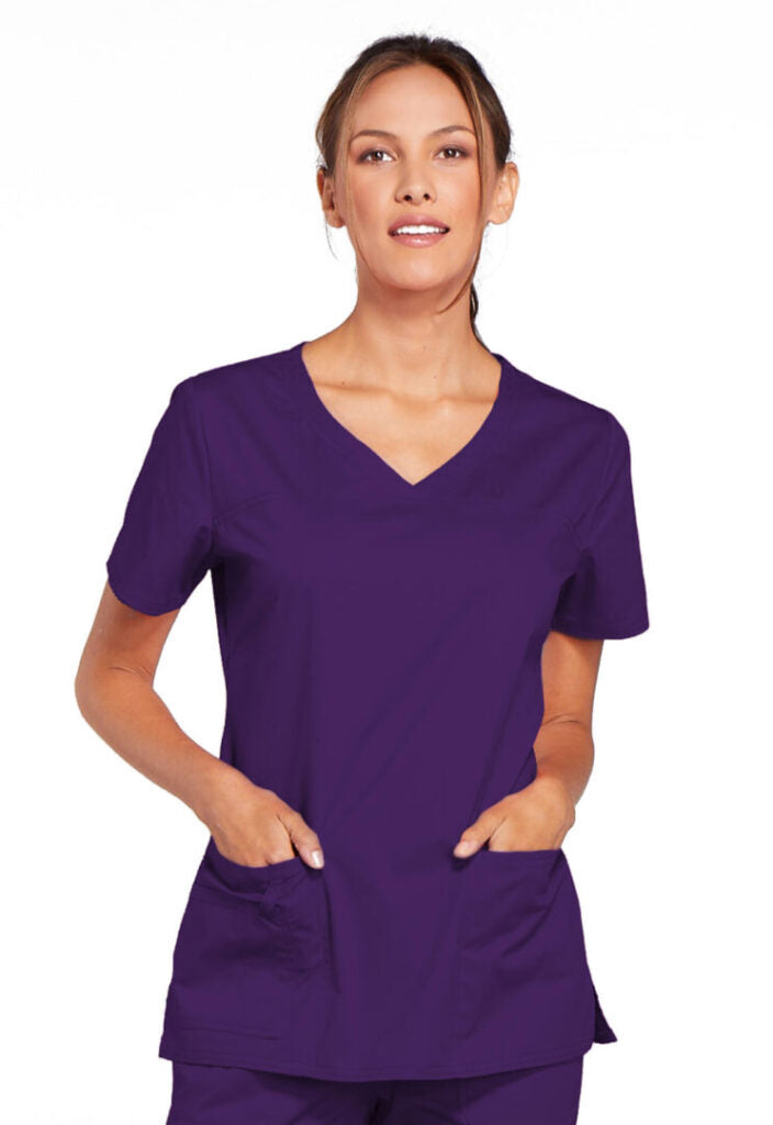 Haut d'hôpital à col en V Cherokee Workwear Core Stretch