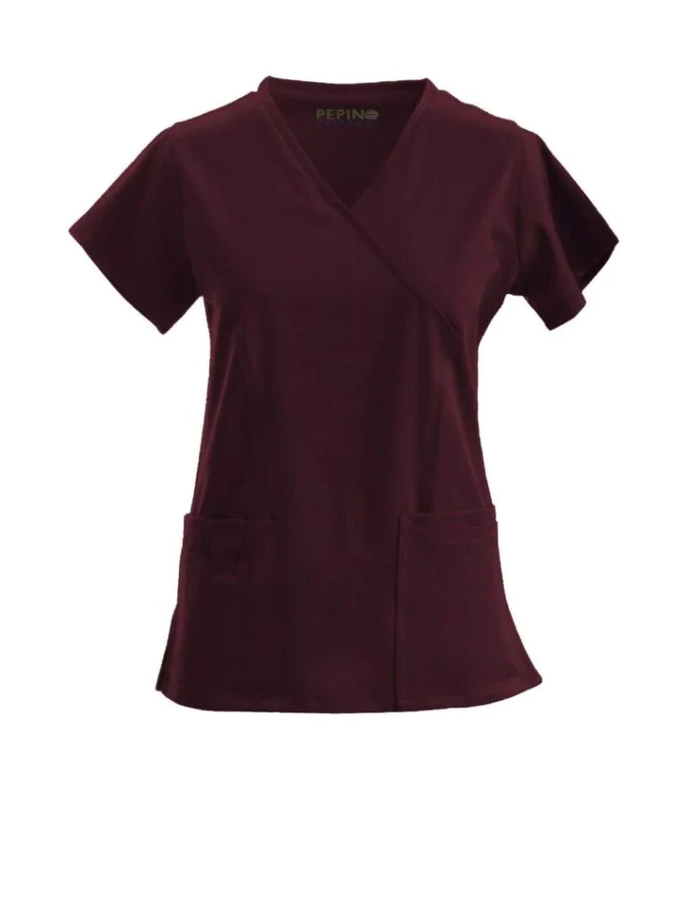 Pepino Uniforms Mock Neck Scrub Top