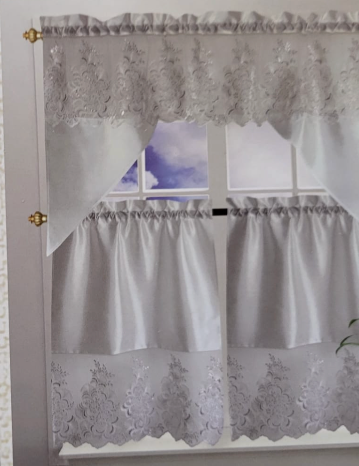 3 Piece Kitchen Curtain Set