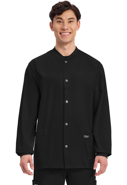 Cherokee Workwear Professionals Men's Snap Front Scrub Jacket