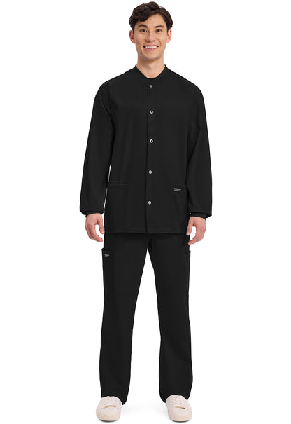 Cherokee Workwear Professionals Men's Snap Front Scrub Jacket