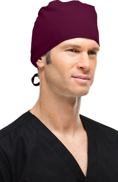 AllHeart Basics Elate Unisex Generic Tie Back Scrub Cap & Black Cloth Mask