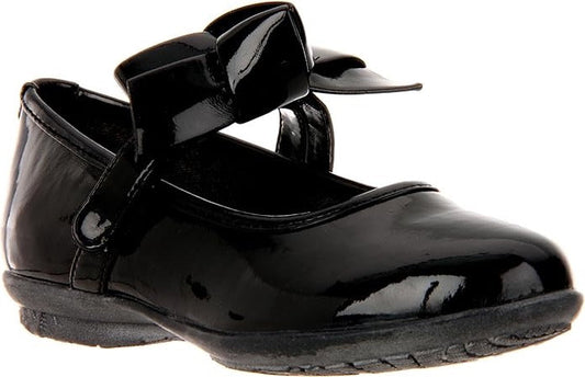 Hush Puppies Girls Patent Bowtina Shoes