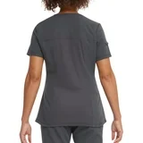 Haut médical en sergé extensible véritable Dickies à col en V et bordure en tricot côtelé