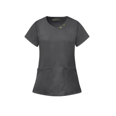 Pepino Uniforms Button V-Neck Top