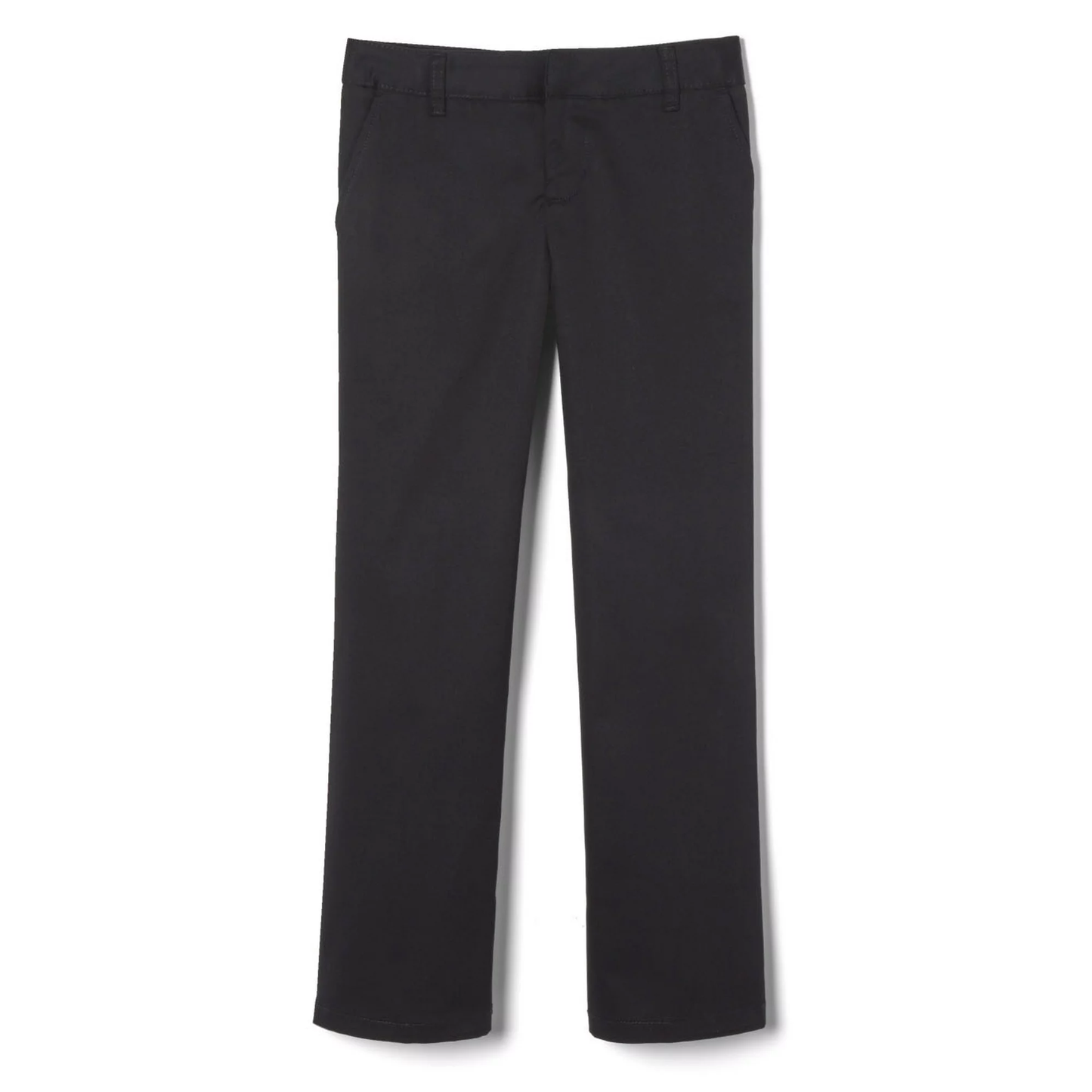 French Toast Pantalones con corte tipo bota de sarga con cintura ajustable para niñas