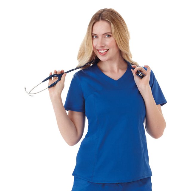 Bio Stretch Athletic V-Neck Scrub Top