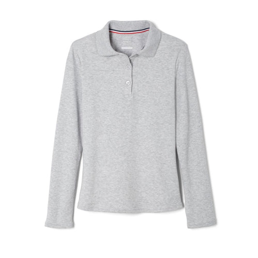 French Toast Girls Long Sleeve Interlock Polo