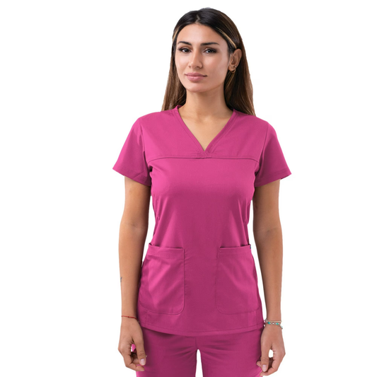 Adar Pro Sweetheart V-Neck Scrub Top