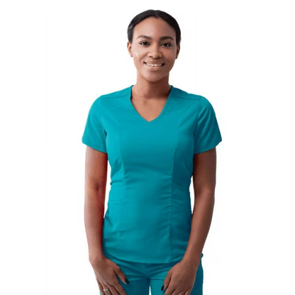 Adar Pro Modern V-Neck Scrub Top