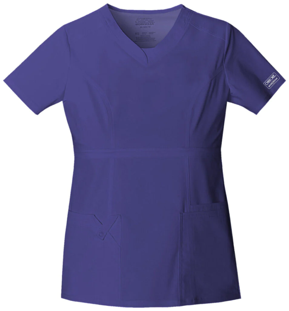 Haut d'hôpital à col en V Cherokee Workwear Core Stretch