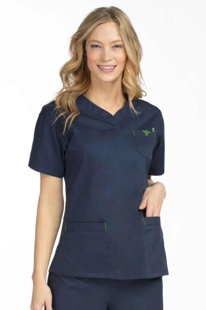 Med Couture Signature Sport Neckline Scrub Top