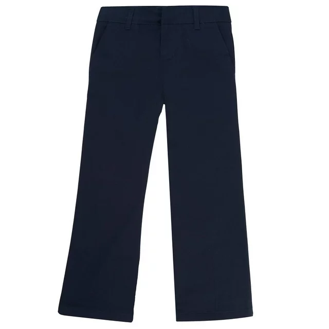 French Toast Pantalones con corte tipo bota de sarga con cintura ajustable para niñas