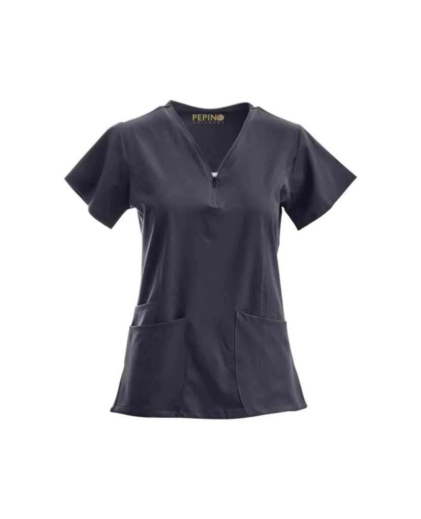 Pepino Uniforms Zipper Front Top