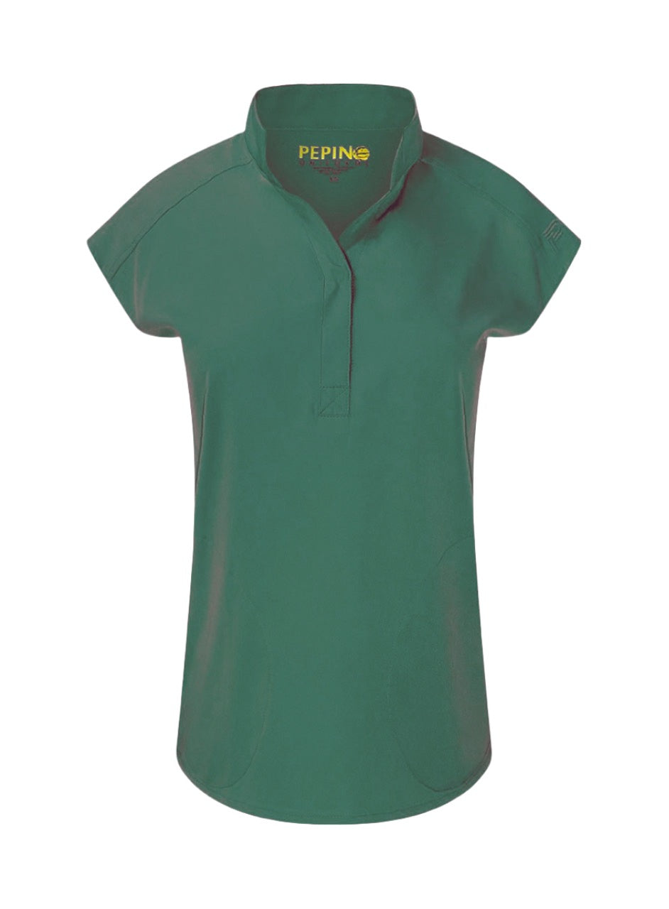 Pepino Uniforms Mandarin Collar Tuck In Top