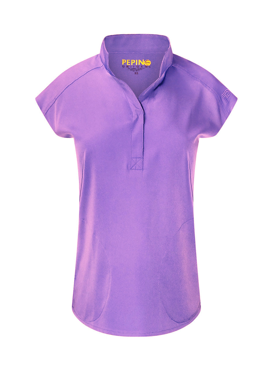 Pepino Uniforms Mandarin Collar Tuck In Top