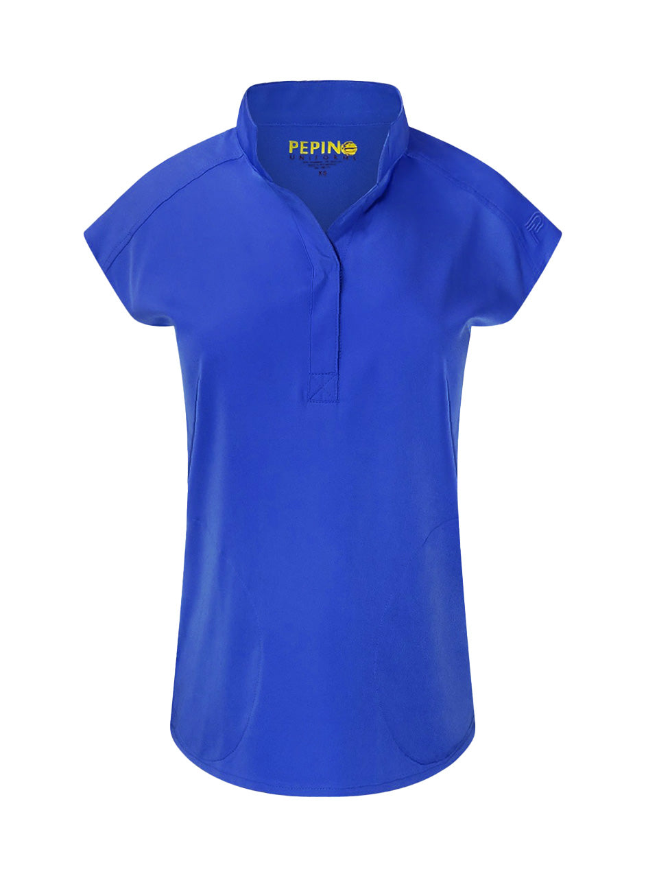 Pepino Uniforms Mandarin Collar Tuck In Top