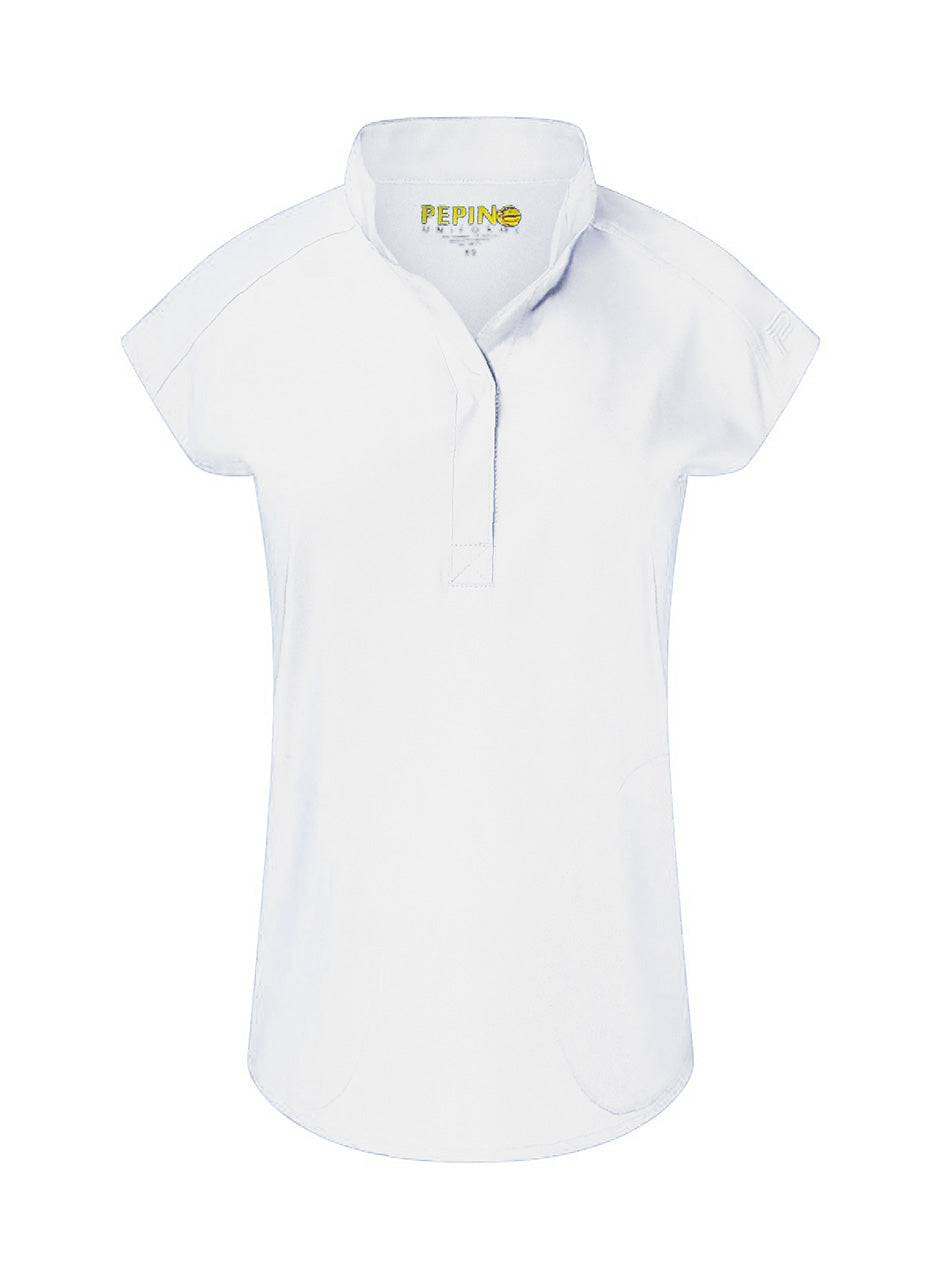 Pepino Uniforms Mandarin Collar Tuck In Top