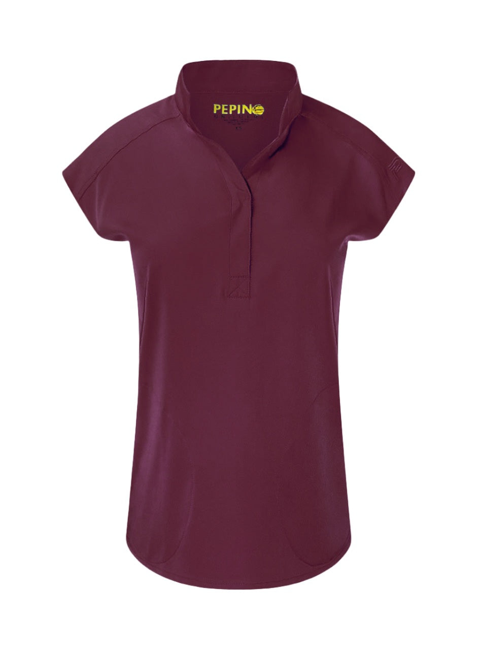 Pepino Uniforms Mandarin Collar Tuck In Top